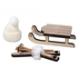 Houten slee + ski + muts