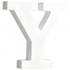 letters Y , wit, 11cm, Dikte 2 cm