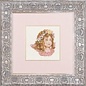 Lanarte borduurpakket Engel in roze 15x15cm