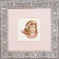 Lanarte borduurpakket Engel in roze 15x15cm