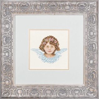 Lanarte borduurpakket Engel in blauw