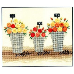 Telpakket - Three Bouquets - 20x20cm