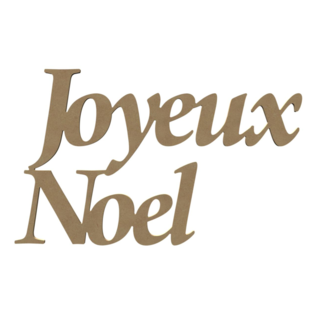 MDF Joyeux Noel 58 cm