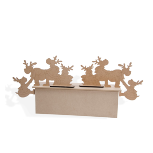 MDF Figuur Klimmende Rendieren 38 cm