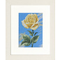 Kruissteekpakket - Yellow Rose on Blue - 20x28cm