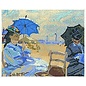 Kruissteekpakket - Claude Monet - The Beach At Trouville - 32x26cm