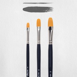 Penseel voor olie- en acrylverf, 3-delige set, serie 296 nr. 8-12-16