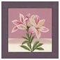 Kruissteekpakket - Pink White Lily - 20x20cm