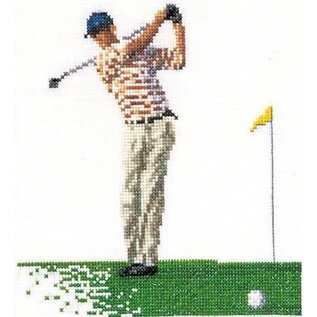 Kruissteekpakket - Thea Gouverneur - Golf - 16x17cm
