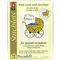 Mouseloft Stitchlets Mini Cross Stitch Kits | New Baby with Card