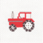 Permin Borduurpakketten Kinderen Traktor - 8x8cm