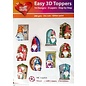 Easy 3D Toppers - Gnomes with doors christams