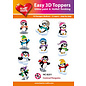 Easy 3D-Toppers - Comical Pinguins