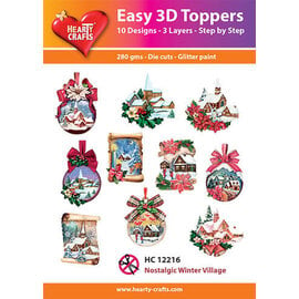 Easy 3D-Toppers - Nostalgic Winter Village