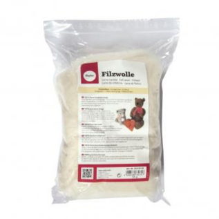 Viltwol - zuivere scheerwol, Wit, 50 g