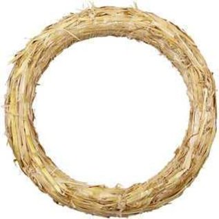 Stro krans, d: 27 cm, dikte 3 cm
