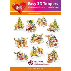 Easy 3D-Toppers Christmas Mooses