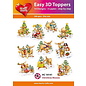 Easy 3D-Toppers Christmas Mooses