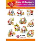 Easy 3D Toppers -  Happy Santa