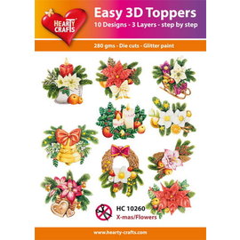 Easy 3D set X-mas/flowers
