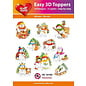 Easy 3D-Toppers - Snowmen