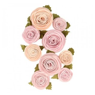 9 Papier rozen bloemen  - Secret Garden -