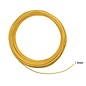 Aluminium wire embossed round 2mm 30m gold