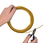 Aluminium wire embossed round 2mm 30m gold