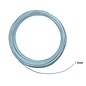 Aluminium wire embossed round 2mm 30m ice blue