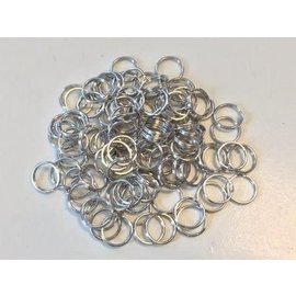 Key Rings 20mm platinum 8 ST