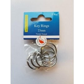 Key Rings 23mm platinum 7 ST