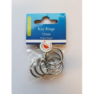 Key Rings 23mm platinum 7 ST