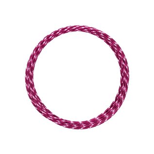 Aluminium wire embossed round 2mm 5m strong pink