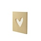 Houten symbool 14cmx1,5cm Hart