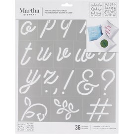 Martha Stewart • Zelfklevende stencil rond script