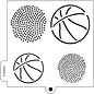 Cookie Stencil Basketball Surface 13,97x13,97cm