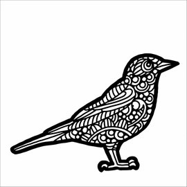 Stencil American Robin 15,2x15,2cm