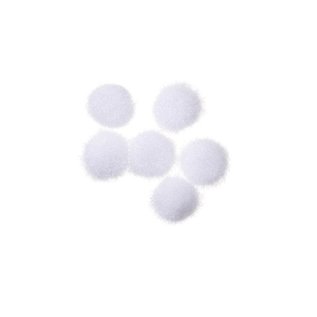 Pom poms 5mm 40pcs Wit