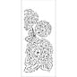 Slimline Stencil Hydrangea Bouquet 10,16x22,86cm