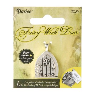 Signed Sealed Remembered fairy door ant. silver