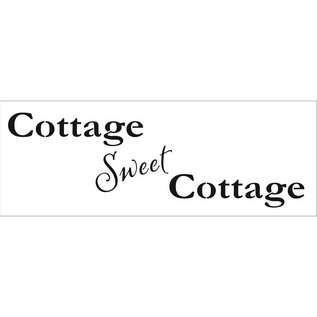 Stencil Cottage Sweet Cottage 41,91x15,2cm