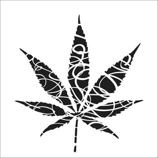 Stencil Forbidden Leaf 30,5x30,5cm