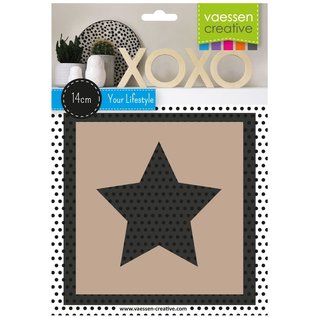 Houten symbool 14cmx1,5cm Ster