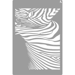La Pajarita Stencil Zebra 20x30cm