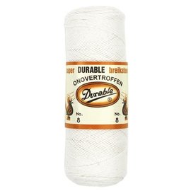 Durable breikatoen dikte 8 100g 009 wit bad 036