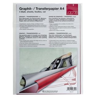 Grafietpapier A4 rood