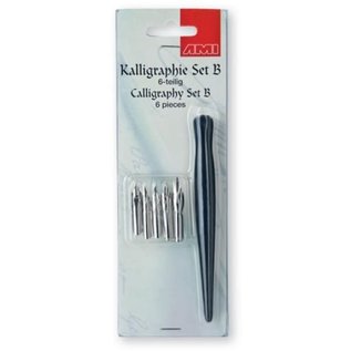 Calligraphy set B, 6 delig,