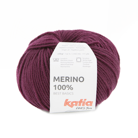 MERINO 100% 25 Bordeauxrood bad 11932