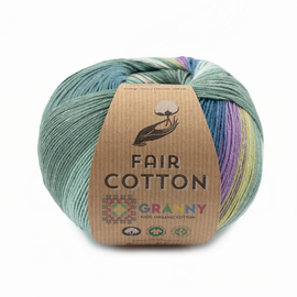 FAIR COTTON GRANNY 301  Blauw-Geelachtig groen-Lila bad 59011