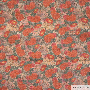 Katia Kurk Print Andalusian Patio Cork per meter